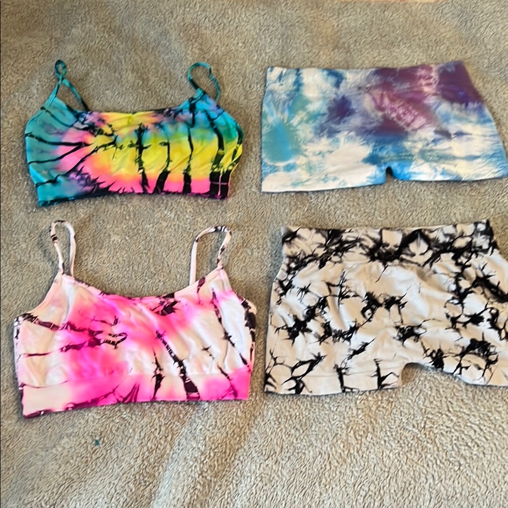 Colorful Tie-Dye Kids Clothing Set